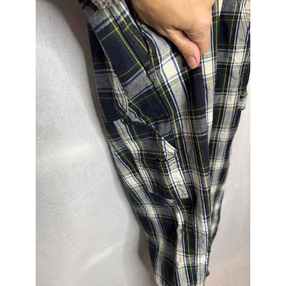 J. Crew Men's Pants Plaid Carpenter Canvas Jeans Green Navy Grey 30 x 34 - Picture 5 of 10